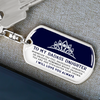 To My Daughter - Straighten Your Crown - Dog Tag Keychain