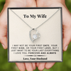 Personalized gift card Husband To Wife Forever love Necklace