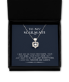 My Soulmate - Never Forget That I Love You - Heart Knot Silver Necklace
